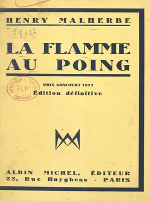 cover image of La flamme au poing